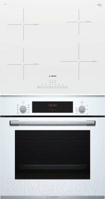 

Комплект встраиваемой техники Bosch, HBF234EW0R + PUE612FF1J