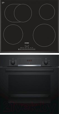 

Комплект встраиваемой техники Bosch, HBF514BB0R + PKB651F17
