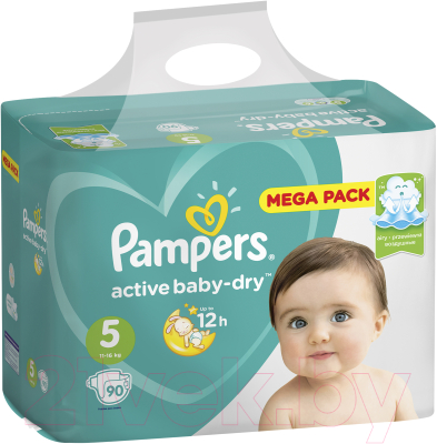 Подгузники детские Pampers Active Baby-Dry 5 Junior (90шт)