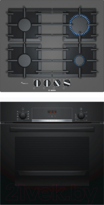 

Комплект встраиваемой техники Bosch, HBF514BB0R + PPP6A9B90R