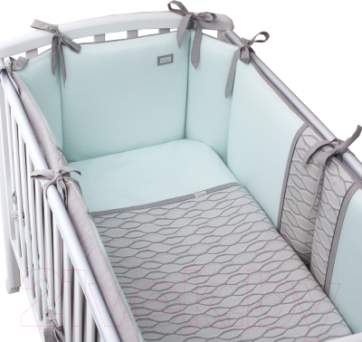 Комплект постельный для малышей Perina Эльфетто / ЭФ6-01.1 (6 предметов, мятный)