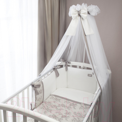 Комплект постельный для малышей Perina Эльфетто / ЭФ6-02.2 (6 предметов, молочный/белый)