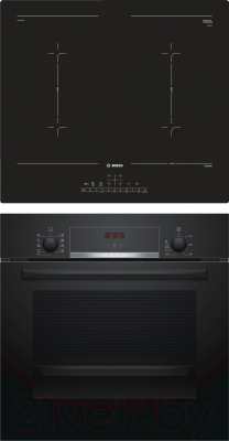 Духовой шкаф bosch встраиваемый электрический serie 4 hbf514bb0r черный