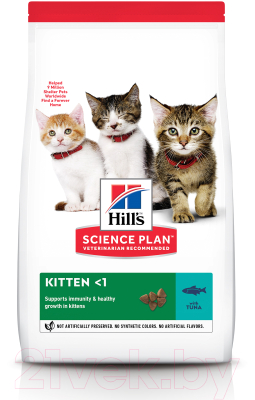 Сухой корм для кошек Hill's Science Plan Kitten Healthy Development Tuna / 604715 (1.5кг)