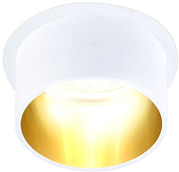 Точечный светильник Ambrella TN201 WH/GD MR16 (белый/золотистый) - 