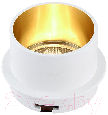 Точечный светильник Ambrella TN201 WH/GD MR16 (белый/золотистый)