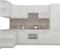 

Готовая кухня, ЭкоЛайт-5 1.3x2.7 правая