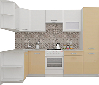 

Готовая кухня, ЭкоЛайт-5 1.3x2.7 правая