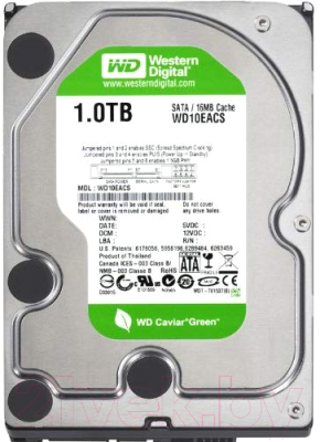 

Жесткий диск Western Digital, Caviar GP 1TB (WD10EACS)