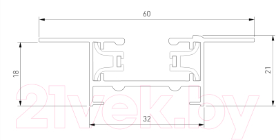 Шинопровод Elektrostandard TRLM-1-100-BK (черный)