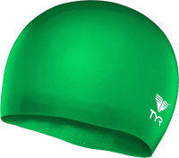 Шапочка для плавания TYR Wrinkle Free Junior Silicone Cap / LCSJR/326 (зеленый) - 