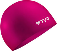 Шапочка для плавания TYR Wrinkle Free Junior Silicone Cap / LCSJR/693 (розовый) - 