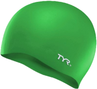 Шапочка для плавания TYR Wrinkle Free Silicone Cap/ LCS/310 (зеленый) - 