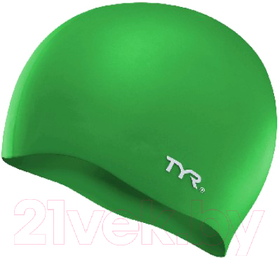 Шапочка для плавания TYR Wrinkle Free Silicone Cap/ LCS/310 (зеленый)