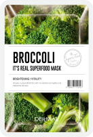 Маска для лица тканевая Dermal It's Real Superfood Mask Брокколи (25г) - 