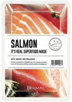 

Маска для лица тканевая Dermal, It's Real Superfood Mask Лосось