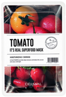 Маска для лица тканевая Dermal It's Real Superfood Mask Томат (25г) - 
