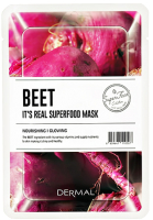 Маска для лица тканевая Dermal It's Real Superfood Mask Свекла (25г) - 