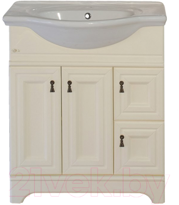 

Тумба под умывальник Misty, Ватикан 75 / П-Ват01075-1014