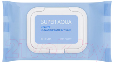 Салфетки для снятия макияжа Missha Super Aqua (30шт)