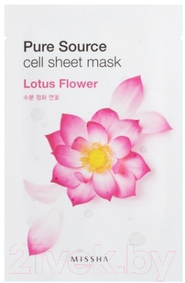 Маска для лица тканевая Missha Pure Source Lotus Flower (21г)