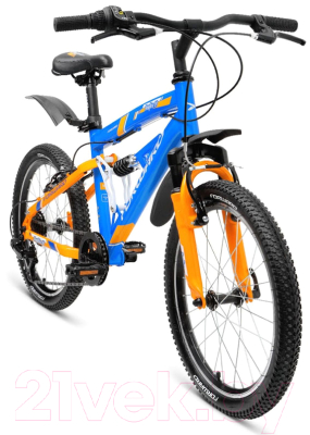 Детский велосипед Forward Benfica 20 2018 / RBKW8JN06015 (14, синий/желтый)
