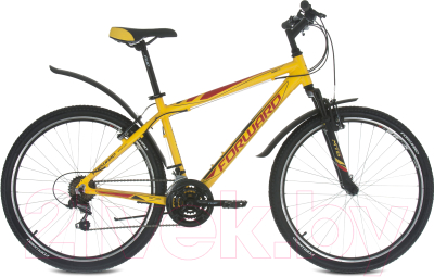 Велосипед Forward Hardi 1.0 2018 / RBKW8M66P004 (17, желтый матовый)