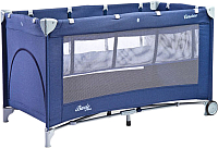 Кровать-манеж Caretero Basic Plus (синий) - 