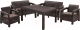 Комплект садовой мебели Keter Corfu Fiesta / 223230 (коричневый) - 