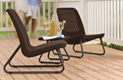 Комплект садовой мебели Keter Rio Patio Set / 211426 (коричневый)