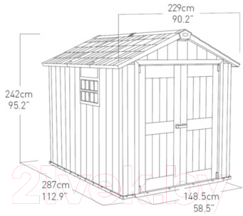 Сарай из ДПК Keter Oakland 759 / 17201311