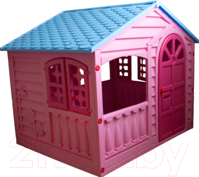 Домик для детской площадки PalPlay Игровой 3601 со светом и музыкой (голубой/розовый)