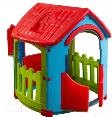 Домик для детской площадки PalPlay 6671 со светом и музыкой (голубой/красный/салатовый)