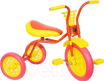 Трехколесный велосипед Самокатыч Зубренок (красный/желтый)