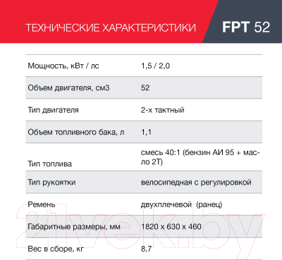 Бензокоса Fubag FPT 52 / 41048 (38712)