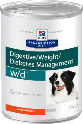 Влажный корм для собак Hill's Prescription Diet Digestive/Weight Diabetes Management w/d (370г)