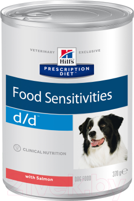 Влажный корм для собак Hill's Prescription Diet Food Sensitivities d/d Salmon&Rice (370г)
