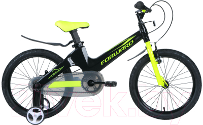 Детский велосипед Forward Cosmo 18 2.0 2020 / RBKW0LMH1014 (черный/зеленый)