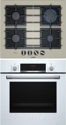 

Комплект встраиваемой техники Bosch, HBF514BW0R + PPP6A8B91R