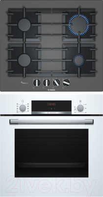 

Комплект встраиваемой техники Bosch, HBF514BW0R + PPP6A9B90R
