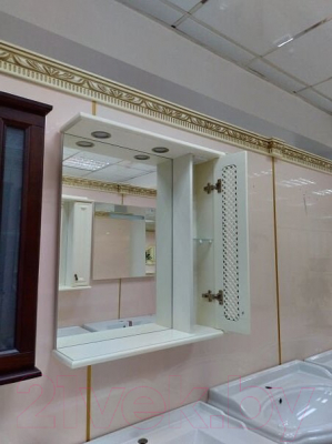 Шкаф с зеркалом для ванной Misty Вивьен 60 R / П-Ввн03060-1015П