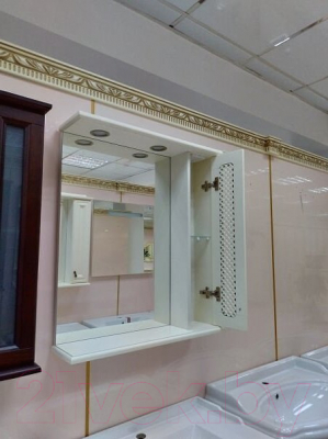 Шкаф с зеркалом для ванной Misty Вивьен 70 R / П-Ввн03070-1015П