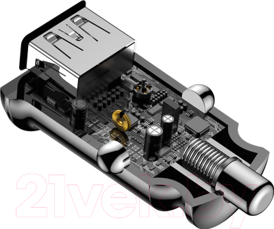 Зарядное устройство автомобильное Baseus Grain 3.1А / CCALL-ML01 (черный)