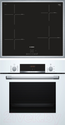 

Комплект встраиваемой техники Bosch, HBF534EW0R + PUE645BB1E
