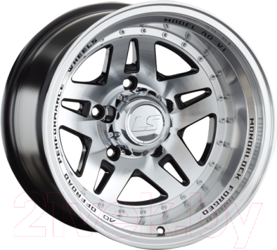 

Литой диск LS wheels, LS 878 16x10" 5x139.7мм DIA 108.1мм ET -44 BKF