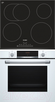 

Комплект встраиваемой техники Bosch, HBF554YW0R + PKB651F17