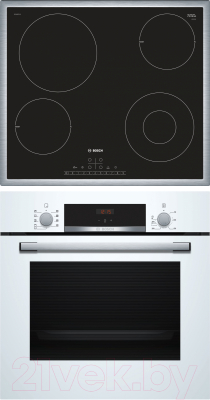 

Комплект встраиваемой техники Bosch, HBF514BW0R + PKF645FP1G