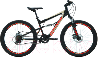 Велосипед Forward Raptor 24 2.0 Disc 2020 / RBKW02N46002 (15, черный/красный)