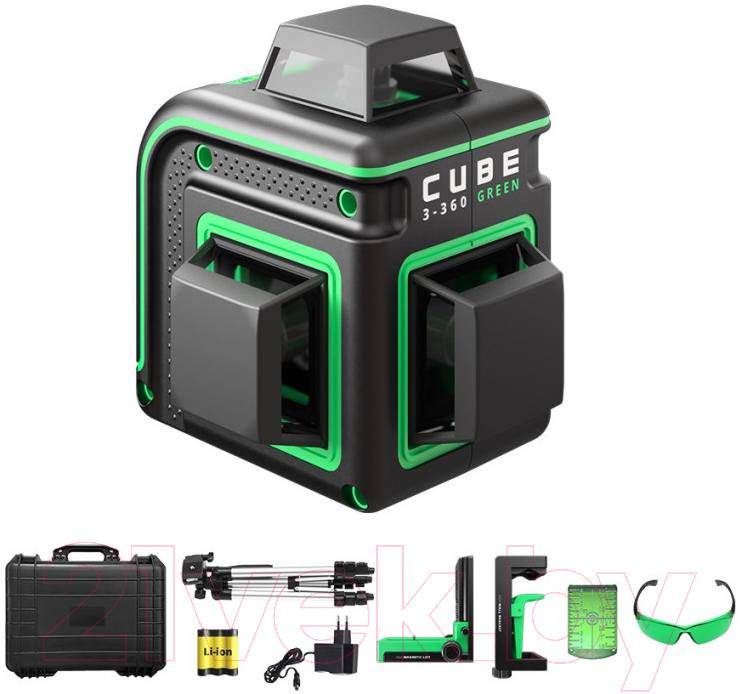 Лазерный нивелир ADA Instruments Cube 3-360 Green Ultimate Edition / A00569