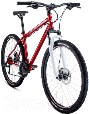 Велосипед Forward Sporting 27.5 3.0 Disc 2020 / RBKW0MN7Q007 (19, темно-красный/серый)